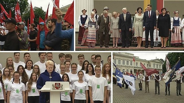 Vilniuje iškilmingai paminėta Mindaugo karūnavimo diena