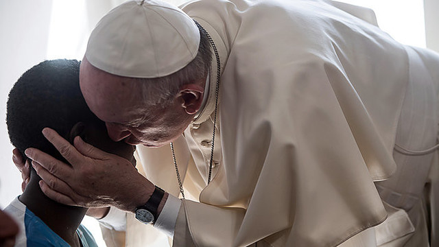 Popiežius Romoje aplankė buvusias prostitutes