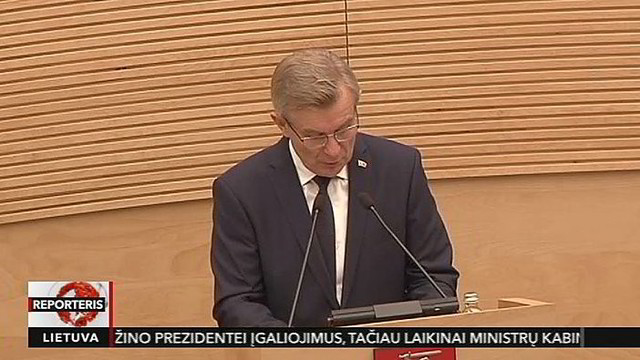 Viktoras Pranckietis išrinktas naujuoju Seimo pirmininku (I)