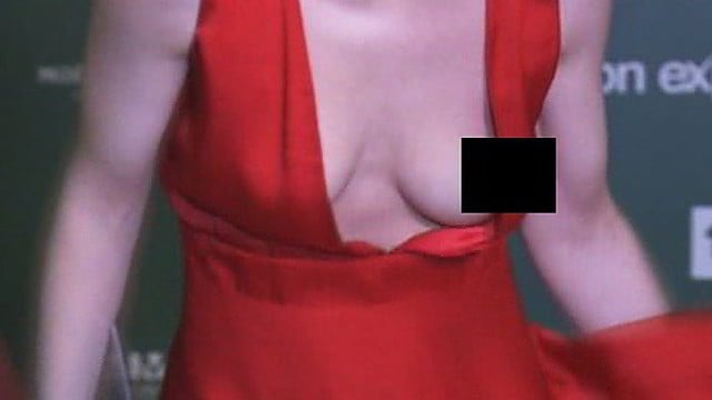 L. Zaicevos suknelė privertė nurausti visus fotografus