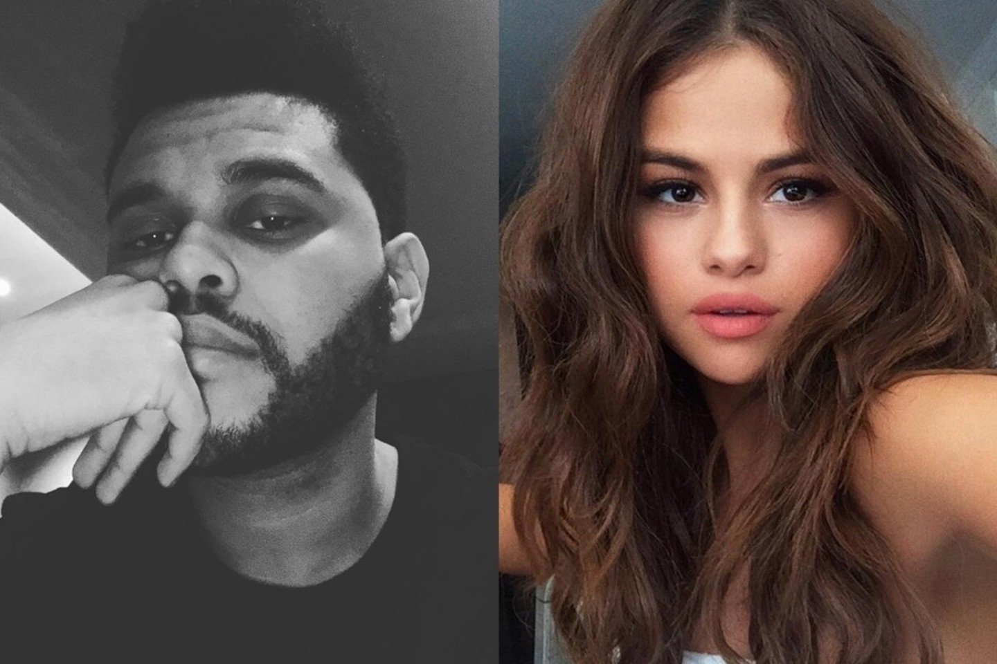 The Weeknd ir Selena Gomez.<br>„Instagram“ nuotr.