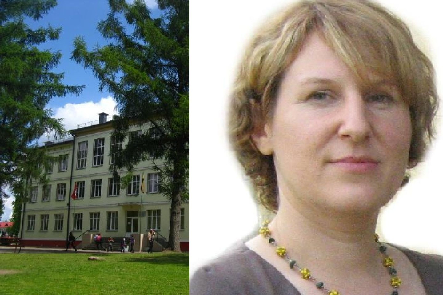 Jiezno gimnazijos direktorė Neringa Zujienė.<br>Asmeninio archyvo ir Wikipedia nuotr.