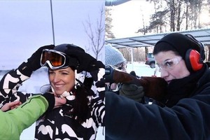 Renata Mikailionytė ir Kristina Rimienė išbandė ekstremalias žiemos pramogas