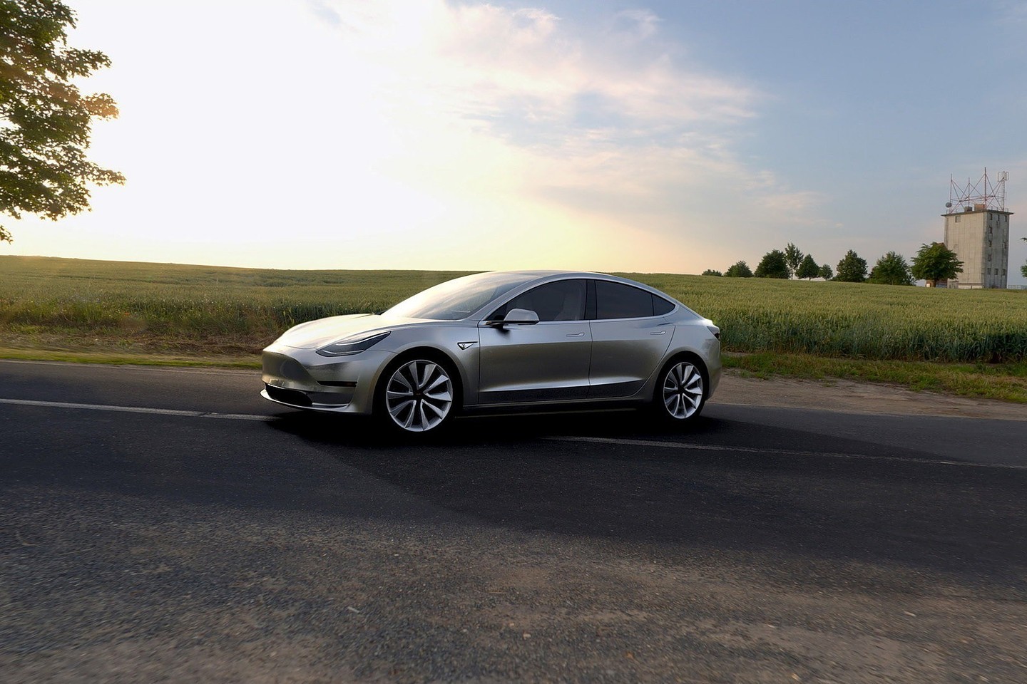 „Tesla Model 3“.<br>Gamintojo nuotr.