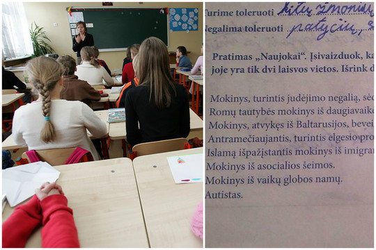 Pratybų užduotis šeštokams išgąsdino: „Tai kelia siaubą“