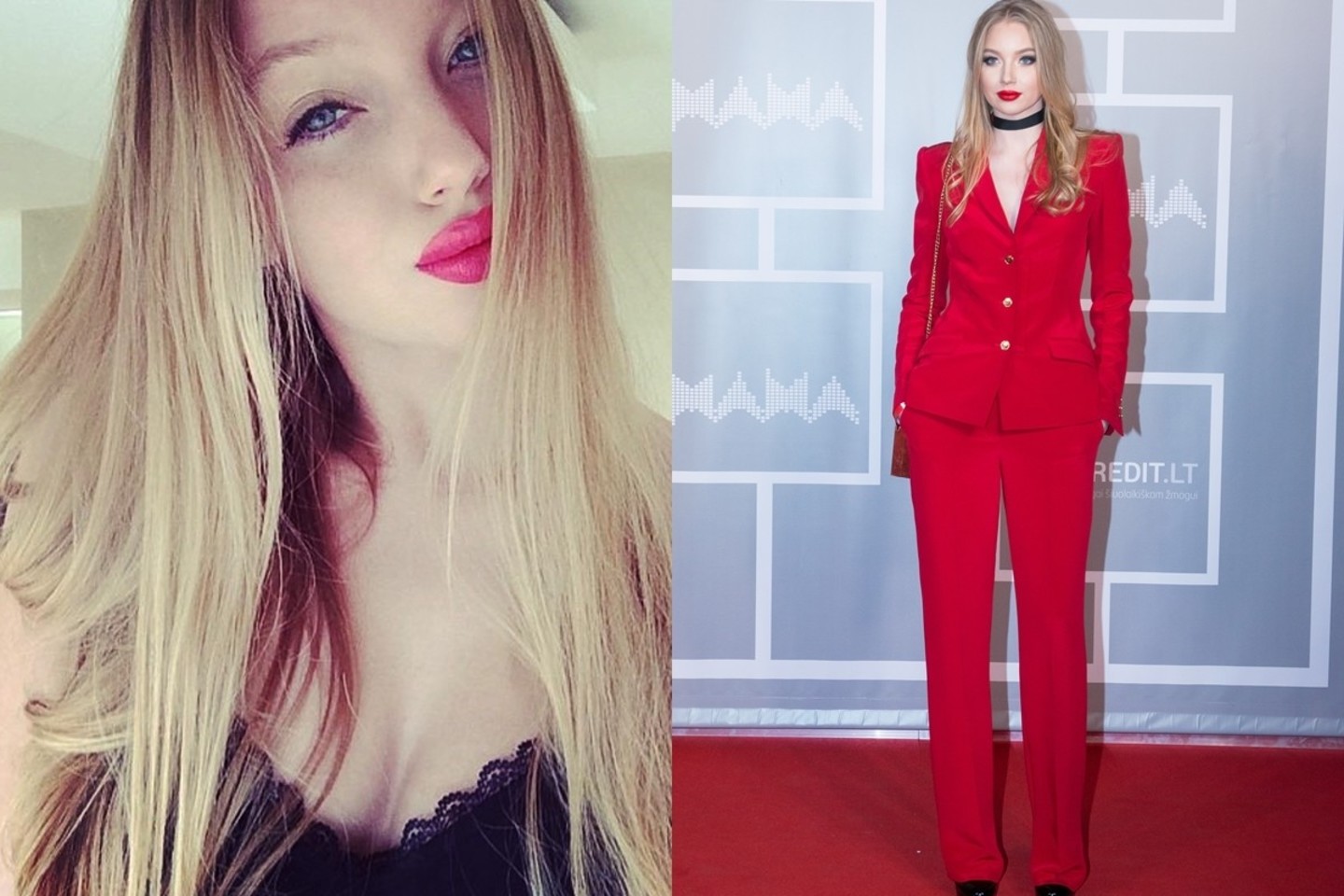 Modelis Karolina Toleikytė.<br>„Instagram“ ir T.Bauro nuotr.