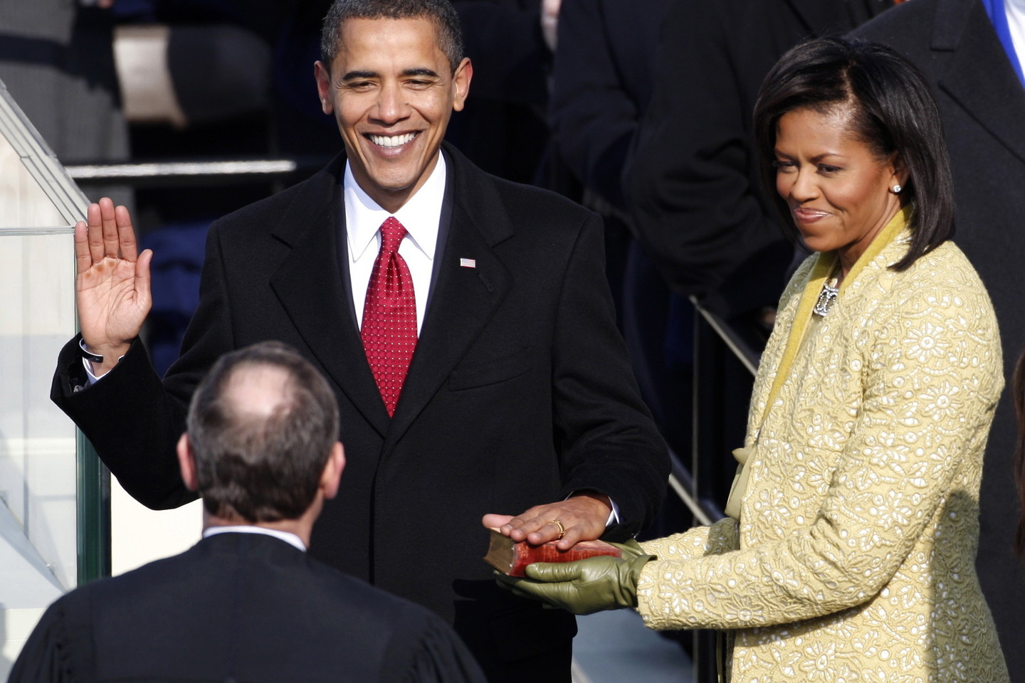 B.Obamos priesaika 2009 metais.<br>„Reuters“/“Scanpix“ nuotr.