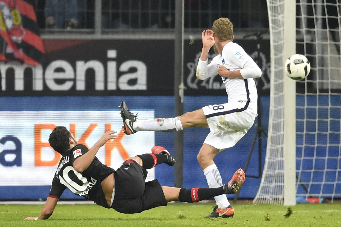 „Bayer“ ir „Hertha“ rungtynės.<br>AP nuotr.