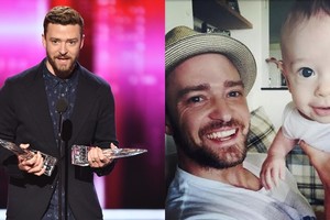 Atsiimdamas apdovanojimus Justinas Timberlake'as dėkojo sūnui