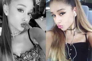 Gerbėjai sumišę: dainininkė Ariana Grande turi identišką antrininkę