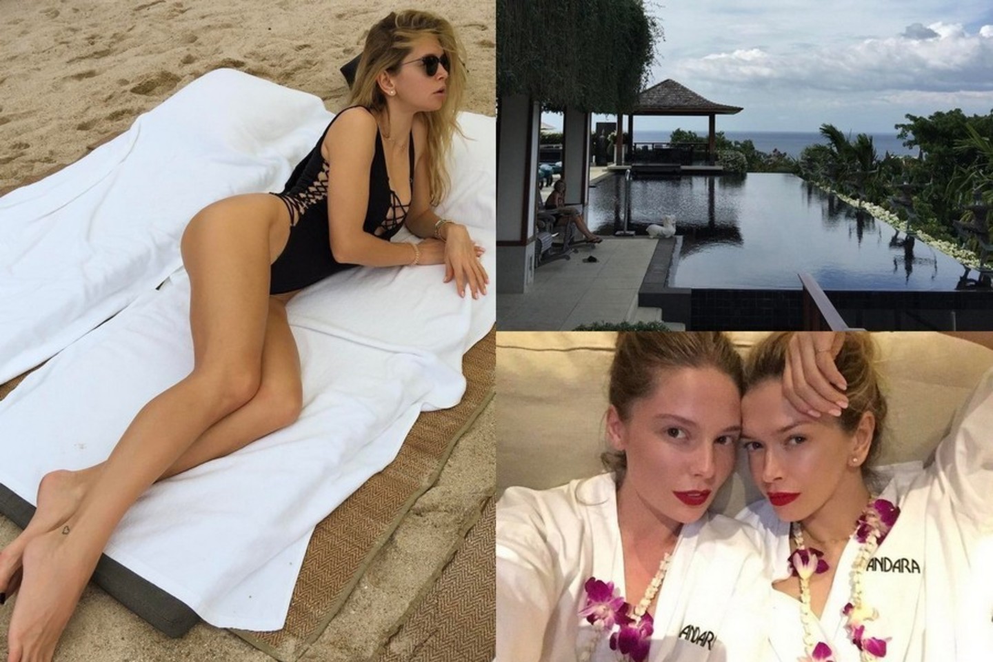Vera Brežneva atostogauja Tailande.<br>„Instagram“ nuotr.