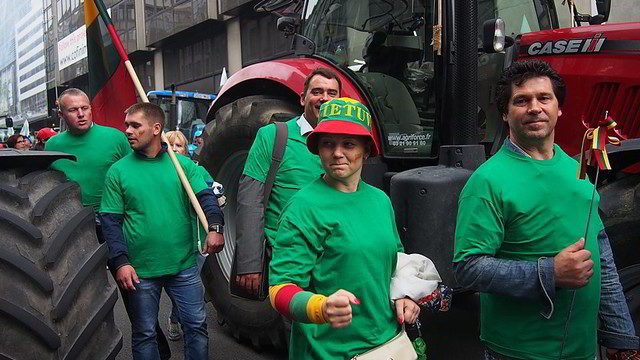 Lietuvos ir kitų ES šalių pieno gamintojai protestuoja Briuselyje