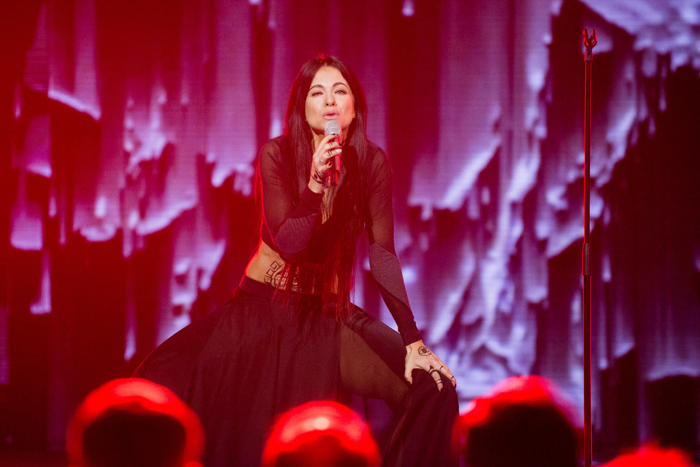 „Eurovizijos“ atrankoje Aistė Pilvelytė ir vėl susidūrė su nesklandumais.<br>J.Stacevičiaus nuotr.