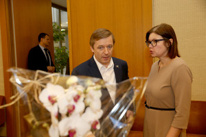 Po „valstiečių“ frakcijos posėdžio – trumpas Ramūno Karbauskio pareiškimas