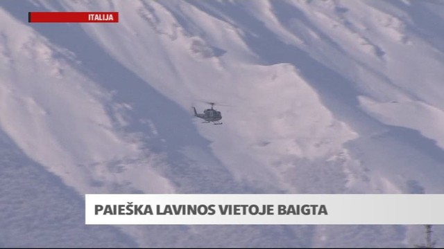 Nutraukta paieška sniego lavinos užverstame Italijos viešbutyje