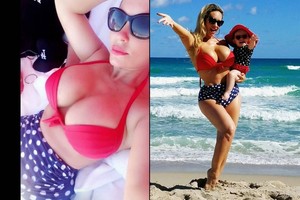 Coco Austin ir vėl pasirinko mažą liemenėlę?
