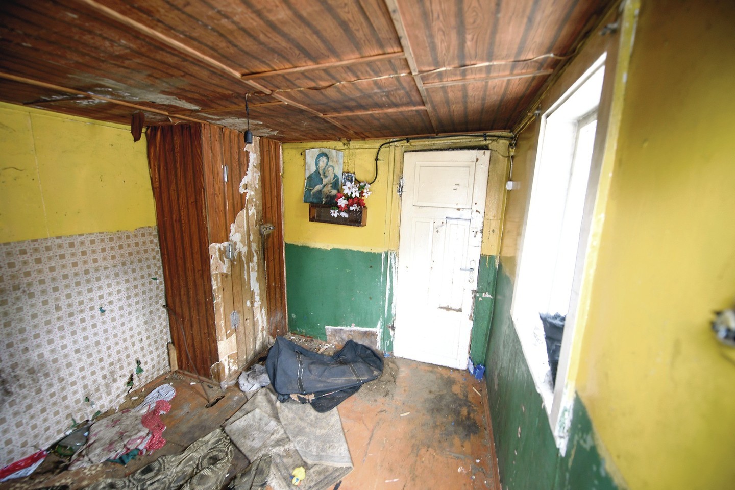 Name, kur mirė tėvui prižiūrėti paliktas kūdikis, šiuo metu tuščia.<br>D.Umbraso nuotr.