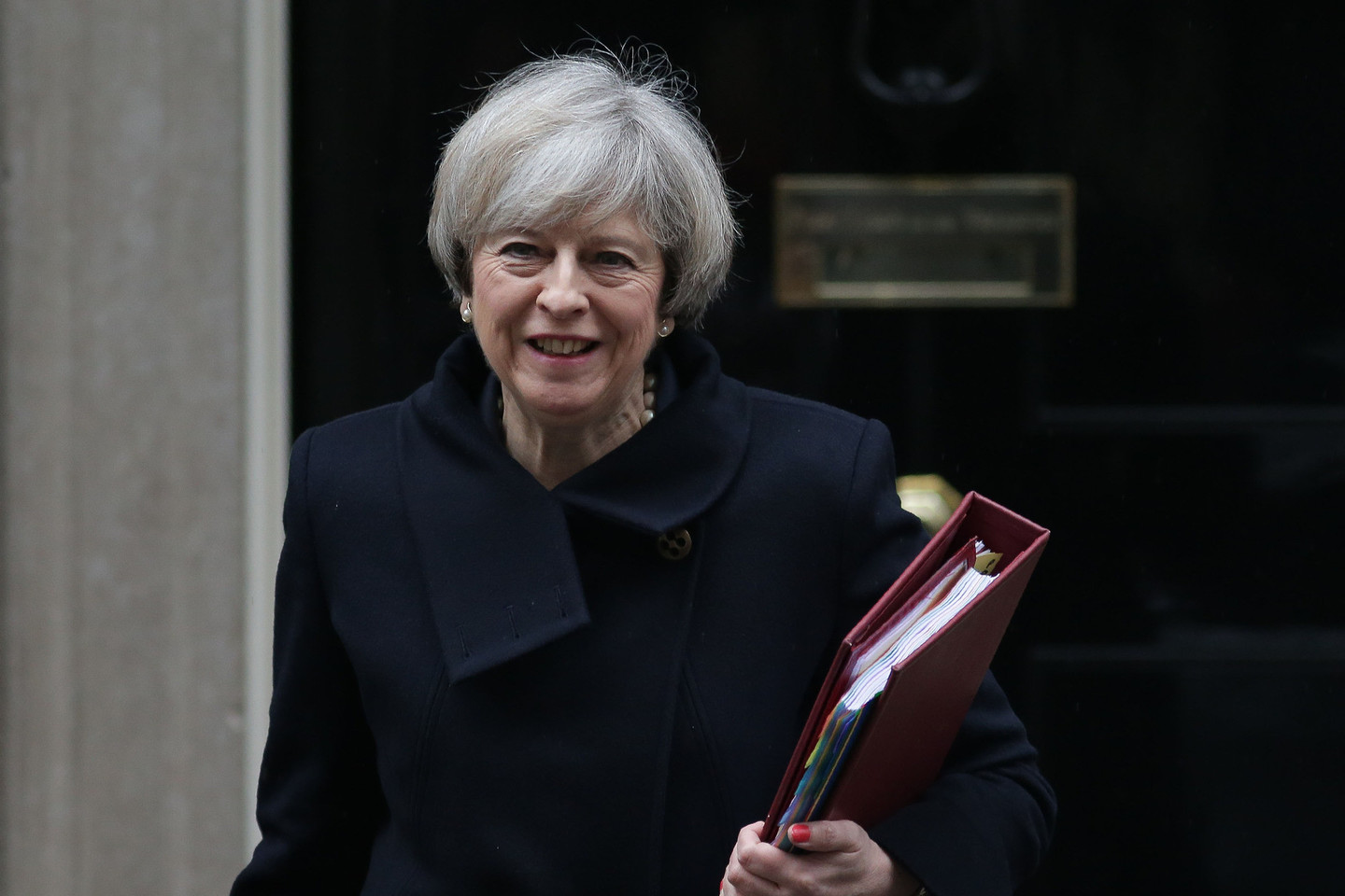 Jungtinės Karalystės premjerė Theresa May.