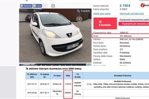 Vyras patikrino parduodamą „Peugeot“: suktybė – kaip ant delno