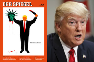 Donaldo Trumpo atvaizdas su Laisvės statulos galva sukėlė kritikos bangą