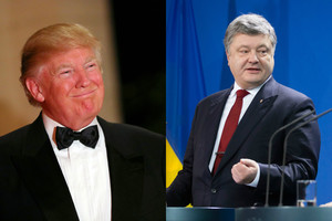 Per Donaldo Trumpo pokalbį telefonu su Petro Porošenka – pažadas Ukrainai