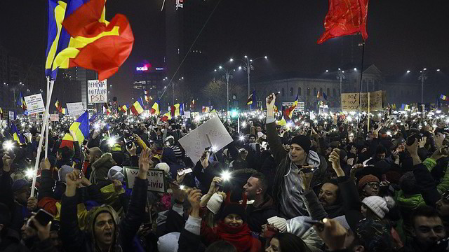 Rumunijoje apie pusė milijono žmonių protestavo prieš vyriausybę