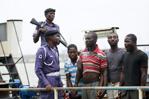Prie Nigerijos krantų užpultas laivas: rusų ir ukrainiečių įgula paimta įkaitais