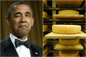 Kas sieja Baracką Obamą ir šveicarišką sūrį? Daugiau, nei manote