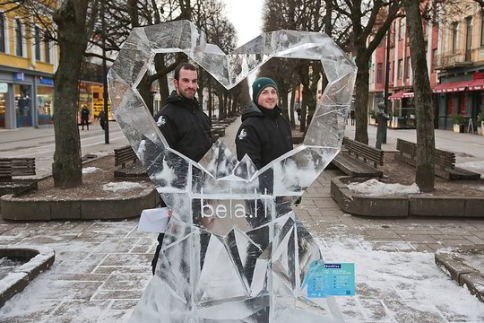 Skubėkite pasigrožėti: Kauno centre – ledinė širdis