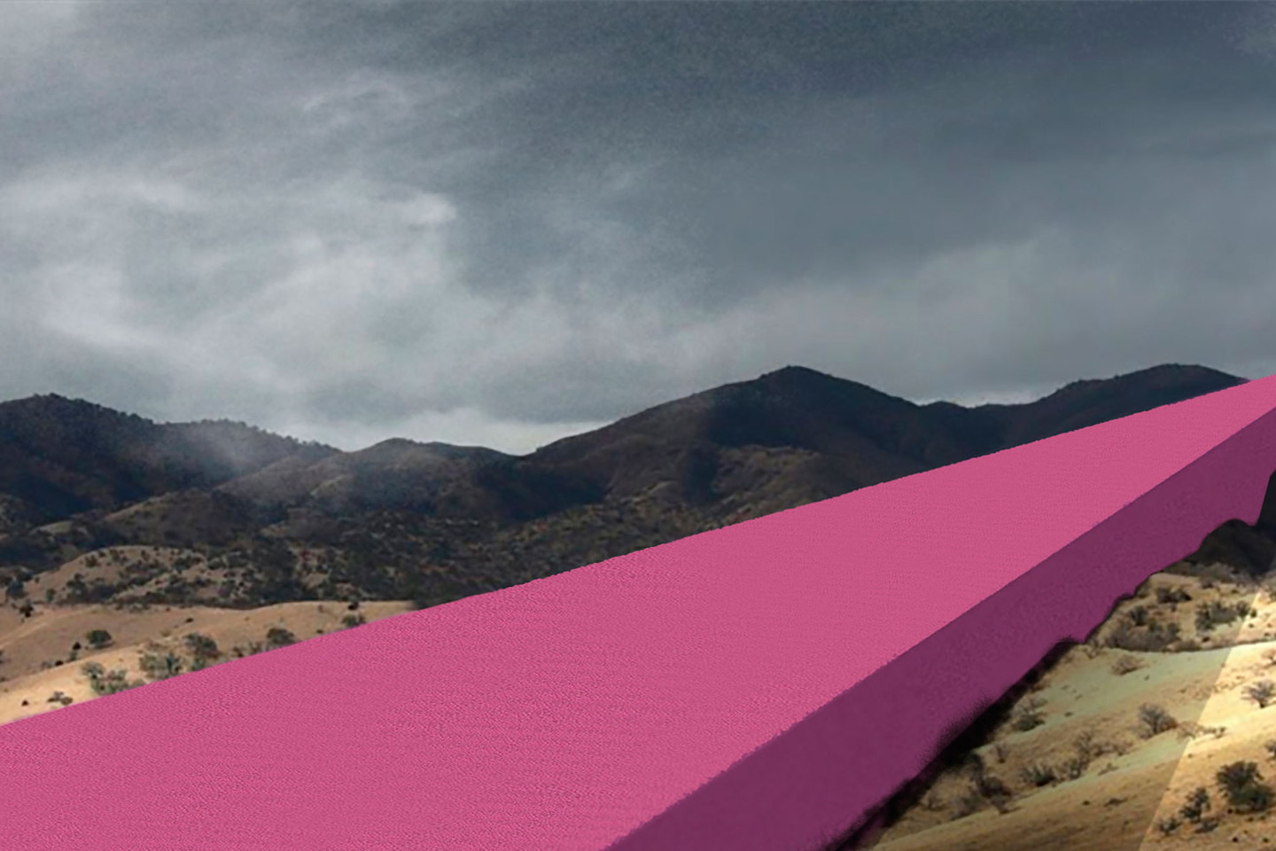 Skaičiuojama, jog sienos statybai prireiktų 16 metų ir 25 mlrd. dolerių investicijų.<br>Vizualizacija