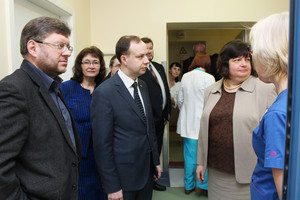 Šiaulių gydymo įstaigas aplankęs Aurelijus Veryga nepraleido progos ir pasimelsti