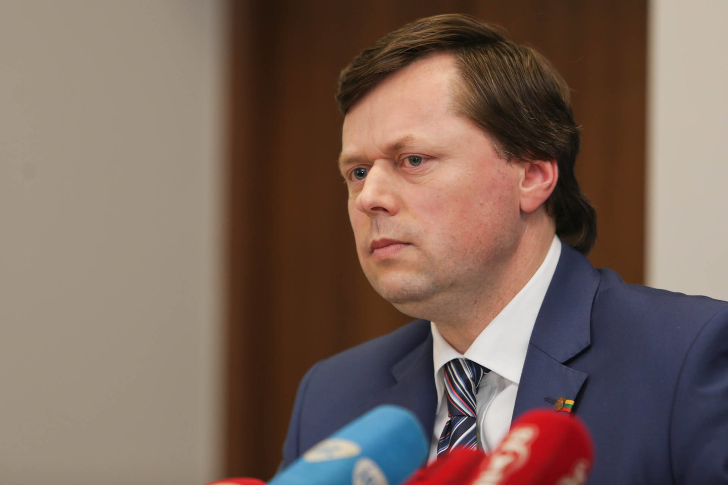 Pirmadienį Kaune apie tyrimą kalbėjo Kauno AVPK vadovas D.Žukauskas ir Kauno apygardos prokuratūros vyriausiasis prokuroras D.Valkavičius.<br>G.Bitvinsko nuotr.