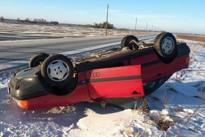 Vaiką be kėdutės vežusi mama po avarijos dėl to labai pasigailėjo