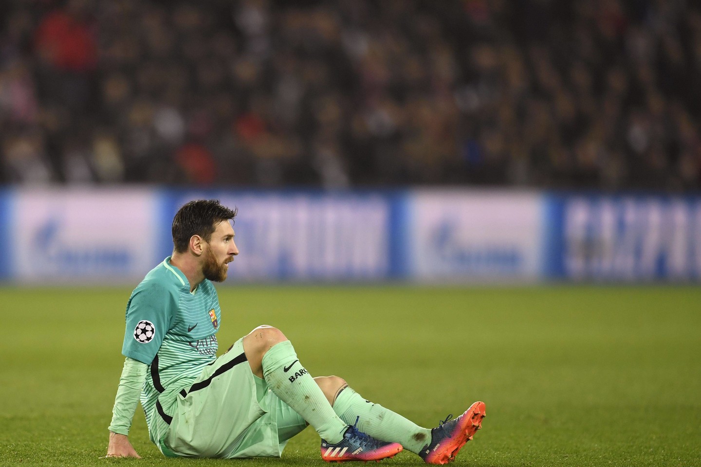 L.Messi tiesiog negalėjo padėti savo komandai.<br>AFP/Scanpix nuotr.