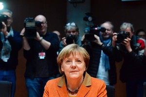 Angela Merkel liudijo JAV šnipinėjimo byloje