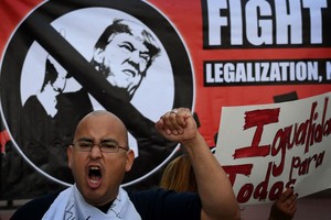 Diena be imigrantų: JAV protestuoja prieš Donaldą Trumpą