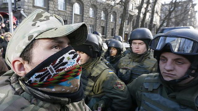 Neramumai Kijeve: į gatves išėjo tūkstančiai ultranacionalistų
