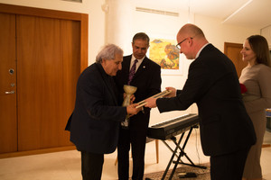 Izraelio rašytojui Abrahamui B.Yehoshua – „M.K.Čiurlionio taurė REX“