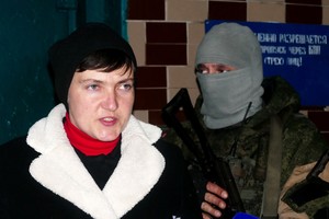 Ukrainos deputatė Nadija Savčenko aplankė separatistines teritorijas