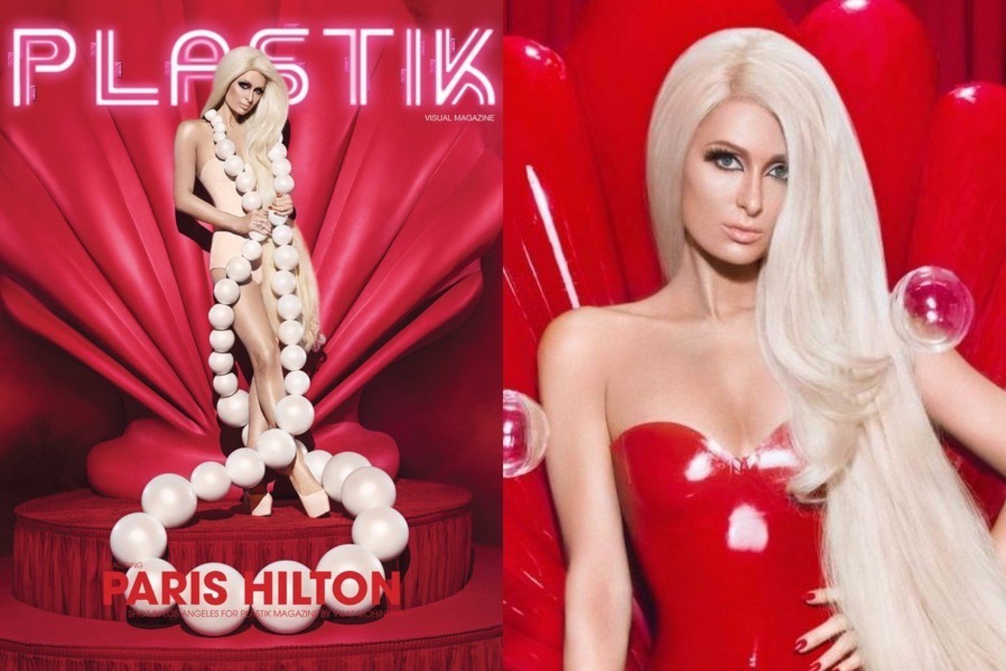 Paris Hilton fotosesija.<br>„Plastik magazine“ nuotr.