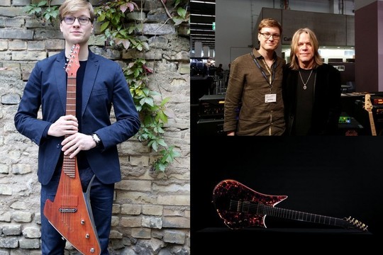 Garsių menininkų sūnaus kuriamos gitaros žavi pasaulinio lygio virtuozus