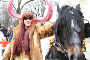 Lolita Zero sostinės senamiestyje surengė eiseną: nori grįžti į „Euroviziją“