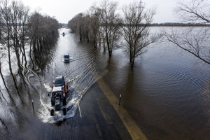 Potvynio apsemtos Rusnės žmonės: „Mums gėda už Lietuvą“