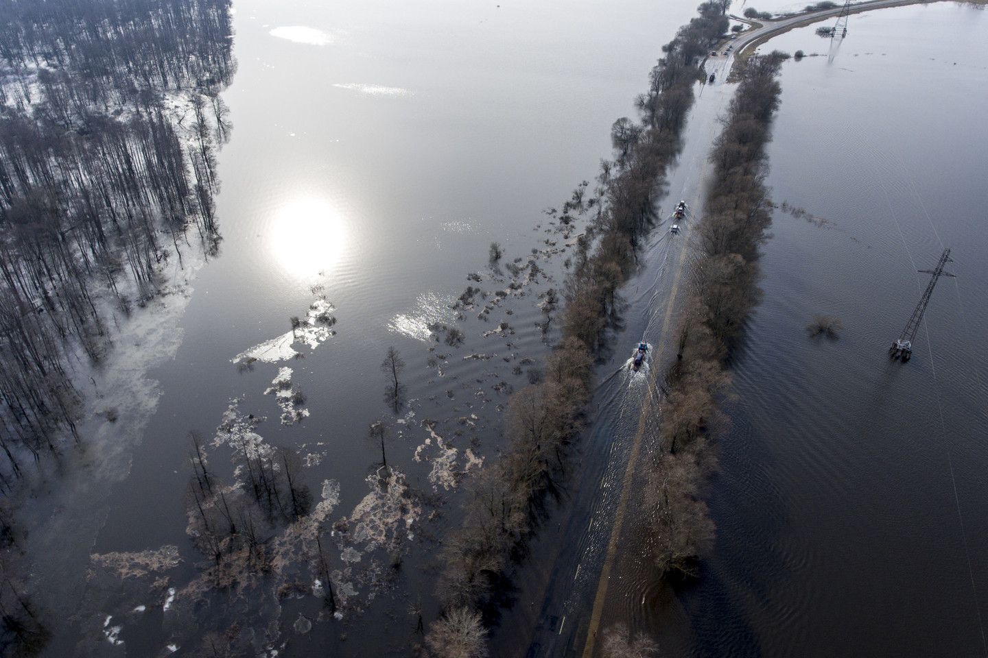 Rusnėje potvyniai kartojasi kiekvienais metais.<br>V.Ščiavinsko nuotr.