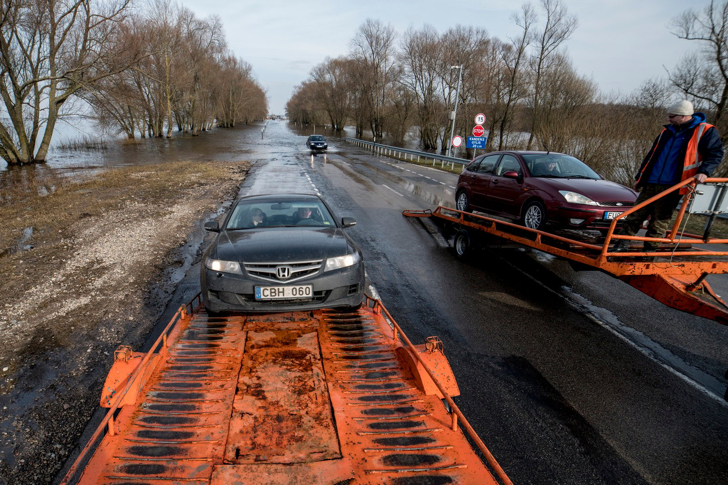 Rusnėje potvyniai kartojasi kiekvienais metais.<br>V.Ščiavinsko nuotr.