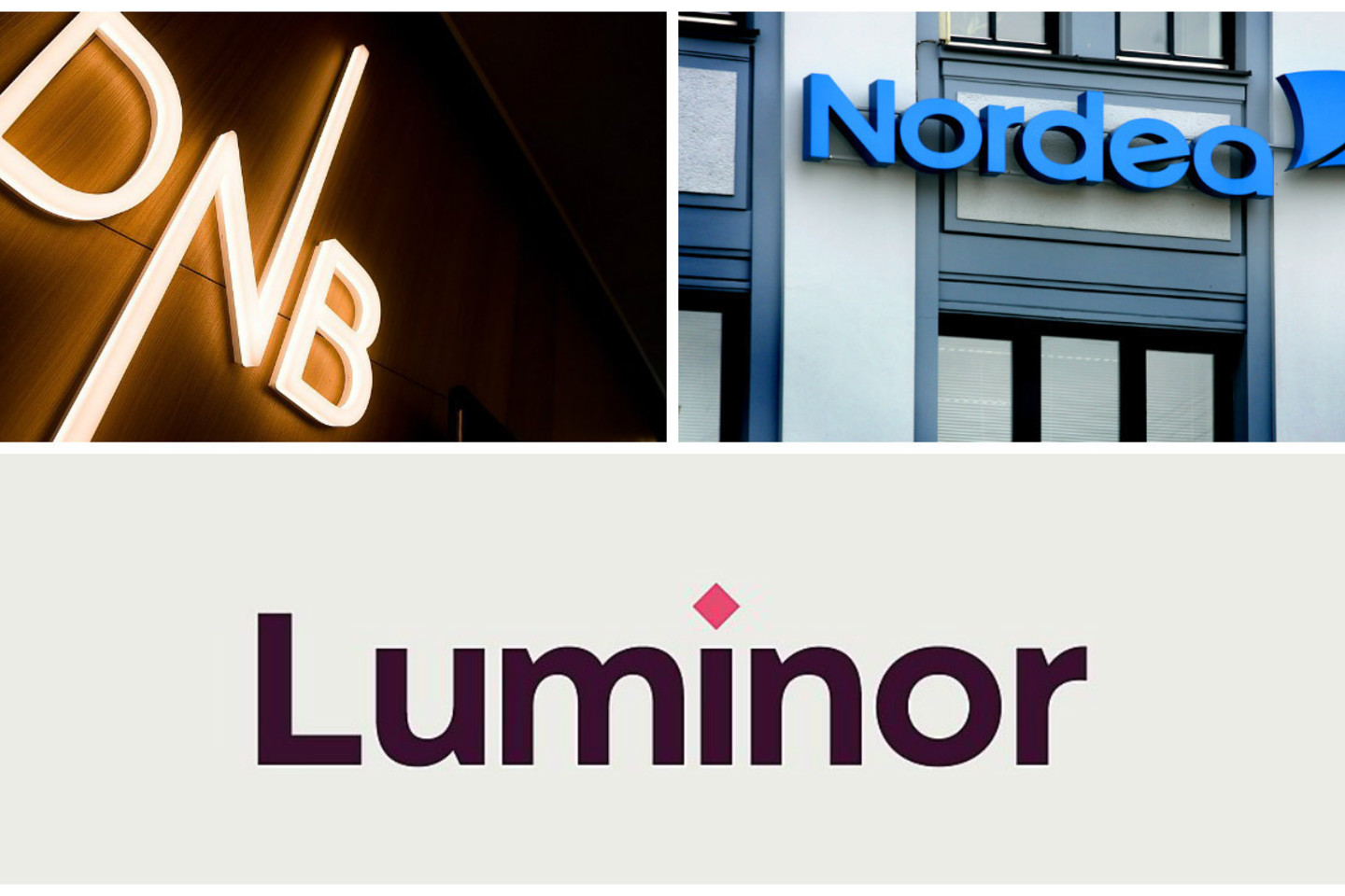 Jungtinis „Nordea“ ir DNB bankas Baltijos šalyse bus pavadintas „Luminor<br>Lrytas.lt ir bendrovės nuotr.