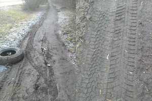 Vilniečiams pyktį kelia ant tako rastos nieko gero nežadančios padangų žymės