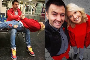 Dainius Matijošaitis su mylimąja Monika vaikštinėja susiderinę drabužius