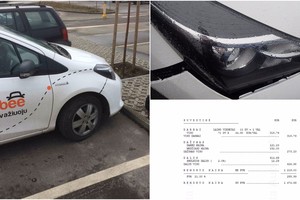 Nubraukėte „CityBee“ automobilio buferį? Laukite didžiulės sąskaitos