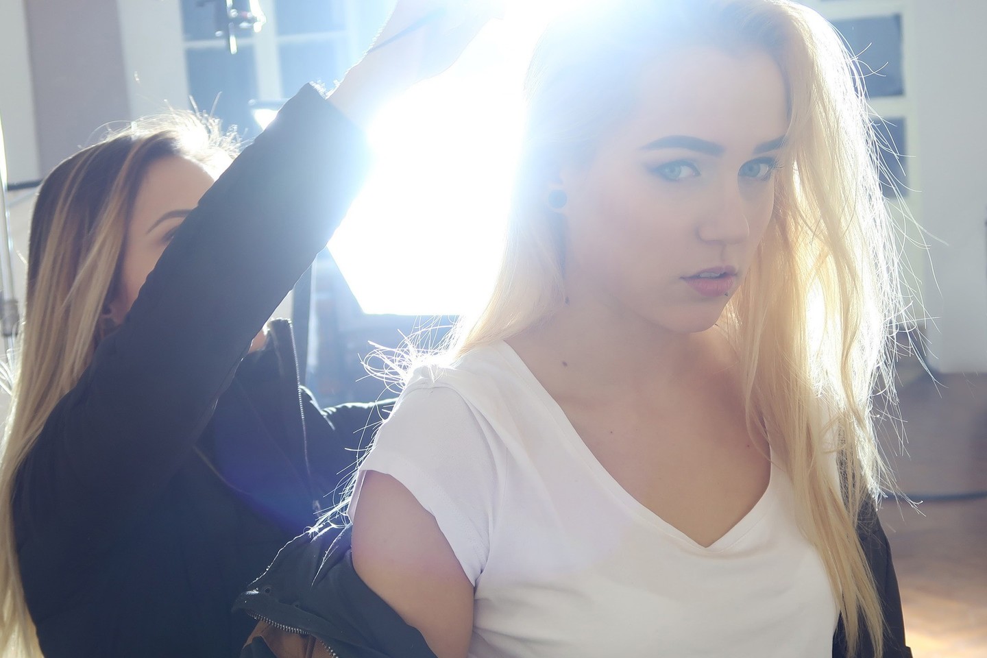 GJan klipo filmavimo akimirka.<br>Nuotr. iš asmeninio albumo.